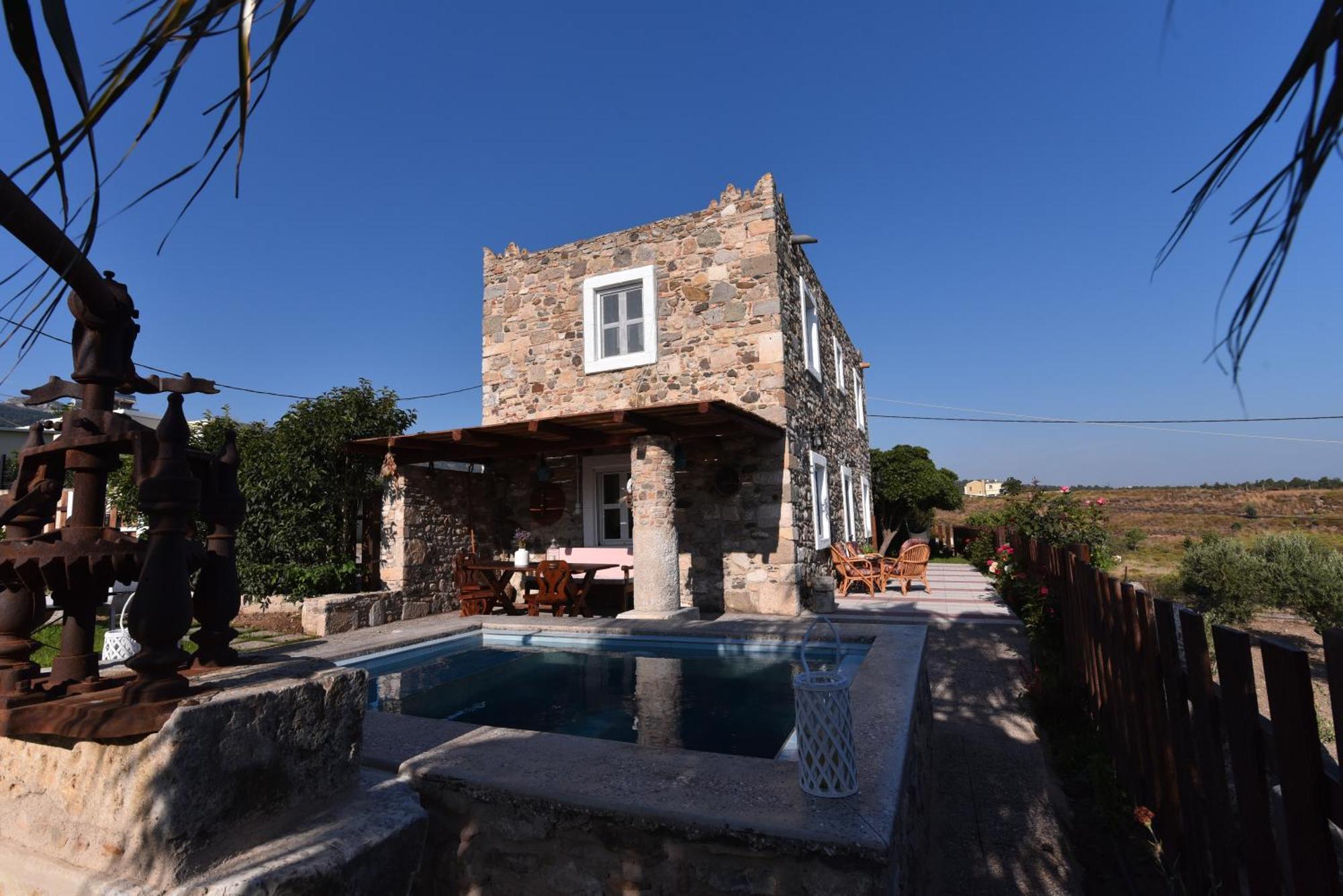 Traditional Kos Villa With Swimming Pool, Lawn Yard And Bbq エクステリア 写真