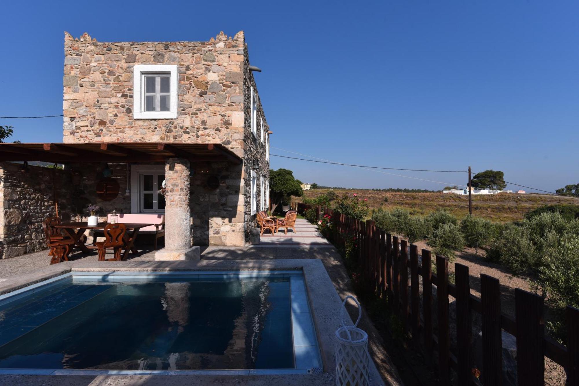 Traditional Kos Villa With Swimming Pool, Lawn Yard And Bbq エクステリア 写真